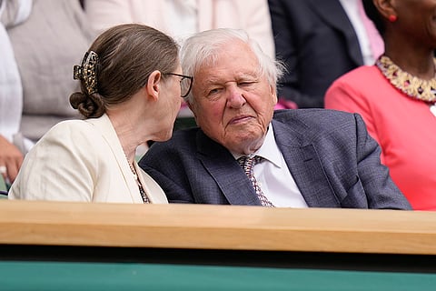 Sir David Attenborough and his wife Susan